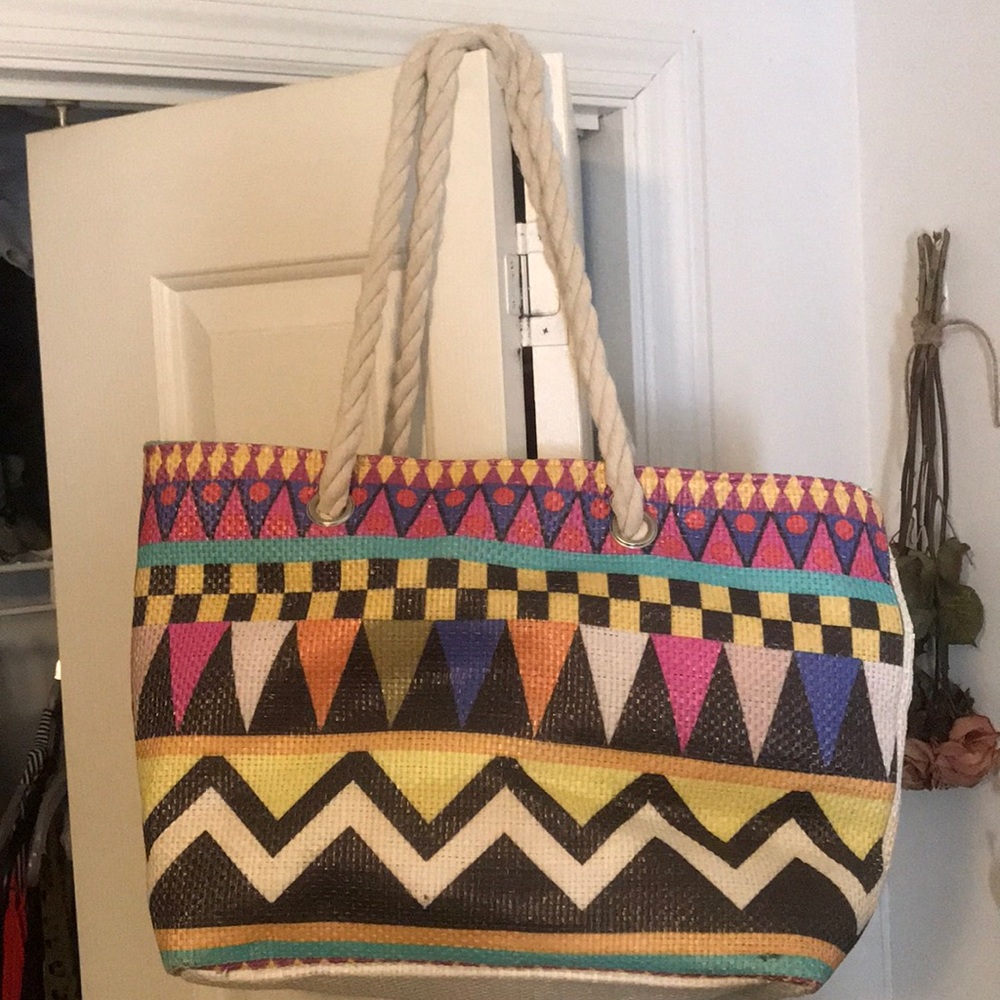 printed colorful bag